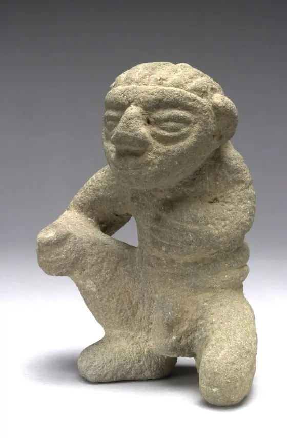 Kneeling Man Sculpture by Unknown artist