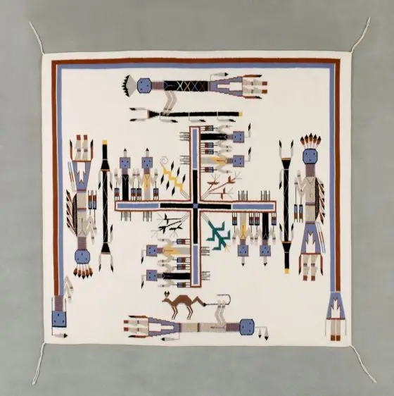 Textile by Brenda Crosby, Diné (Navajo), 1958 - by Brenda Crosby, Diné (Navajo), 1958 -