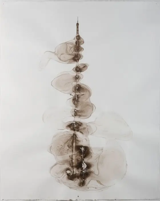 Icicle Drawing by Andy Goldsworthy