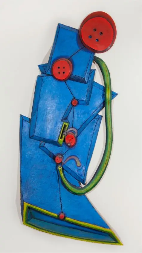 Button Painting by Elizabeth Murray (American)