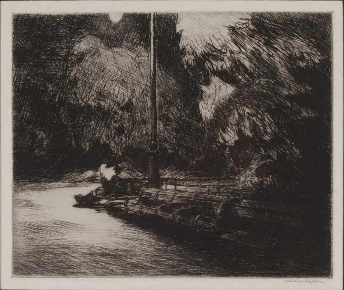 Night in the Park by Edward Hopper
