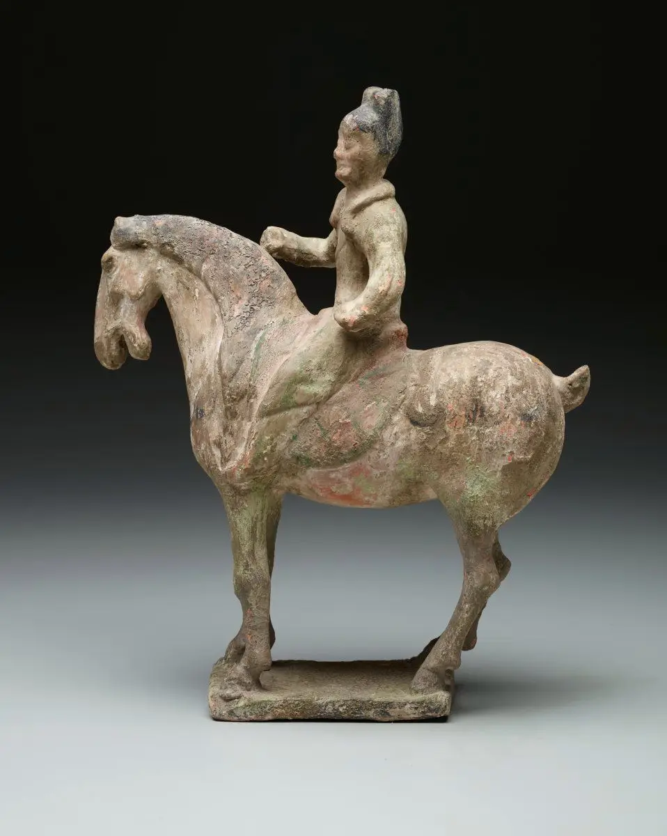 Ceramic Horse and Rider by Unknown artist