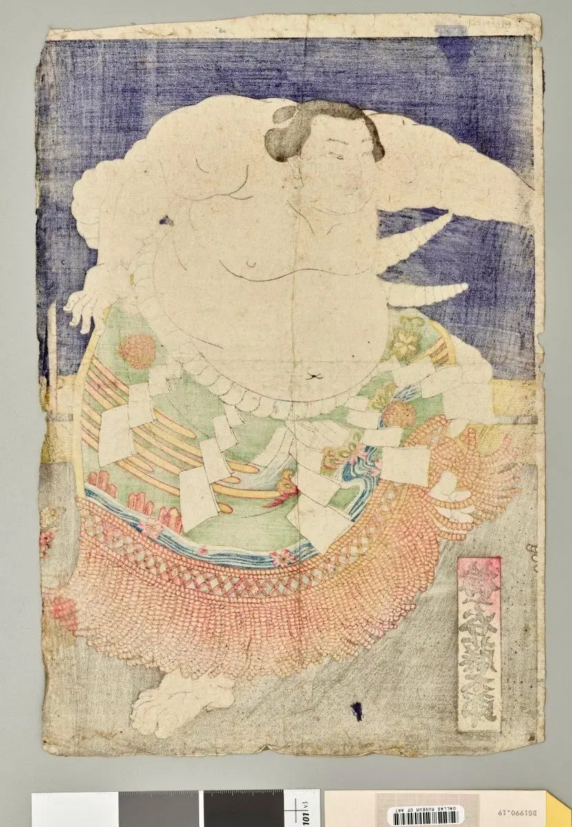 Umegatani Tōtarō (1845-1928), Sumo wrestler by Utagawa Kuniaki