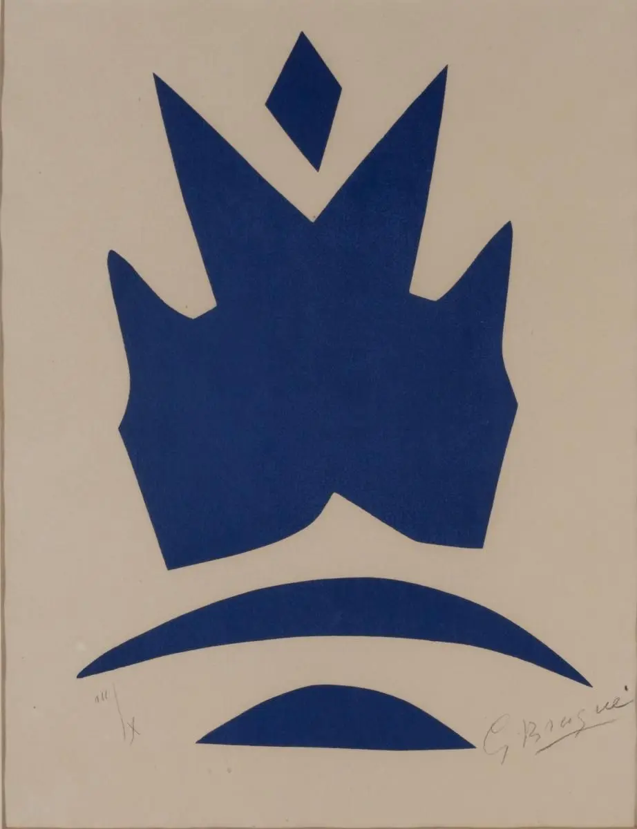 Poissons volants bleus by Georges Braque