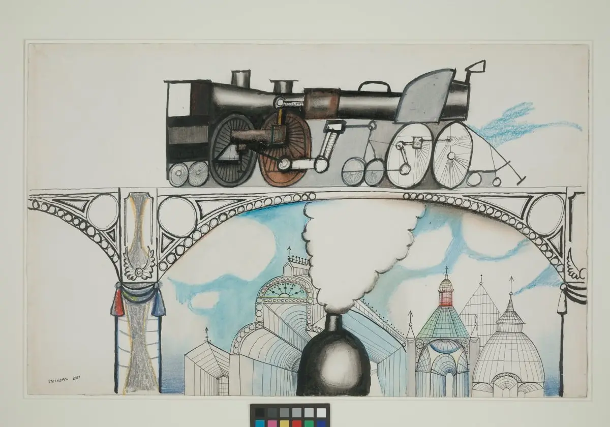 Railway by Saul Steinberg