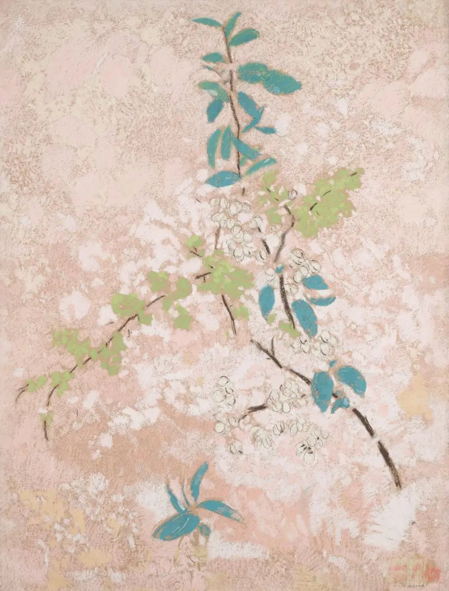 Pear Blossoms by Odilon Redon