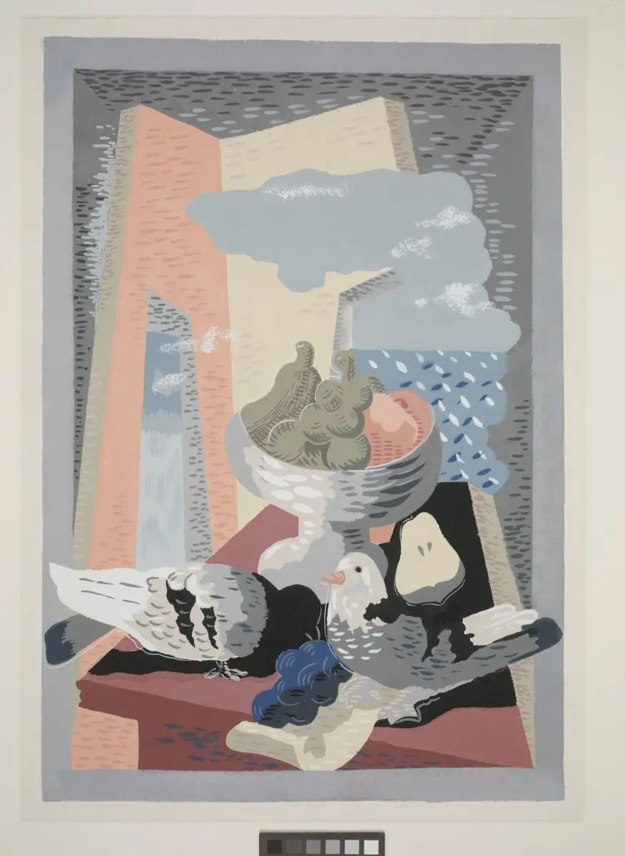 Pigeons and Grapes (Les pigeons et le raisin) by Gino Severini