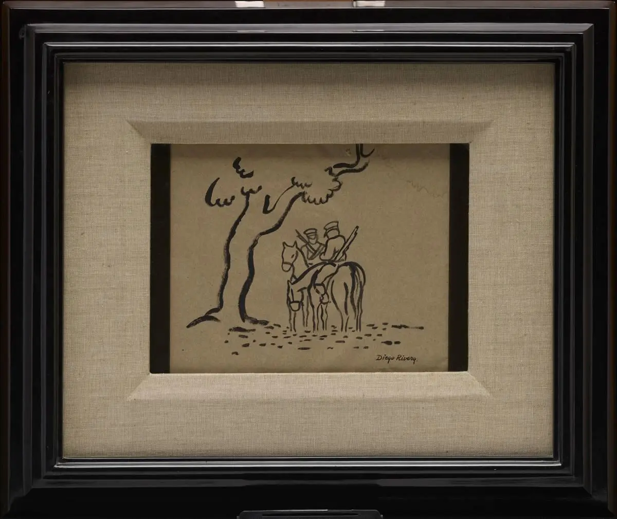 Two Soldiers by Diego Rivera