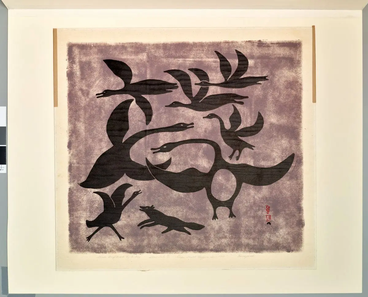 Geese Frightened by a Fox by Kenojuak Ashevak