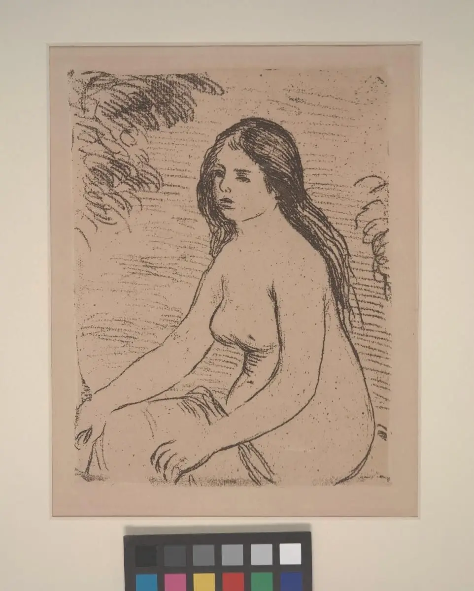 Seated Female Nude (Femme nue assise) by Pierre-Auguste Renoir
