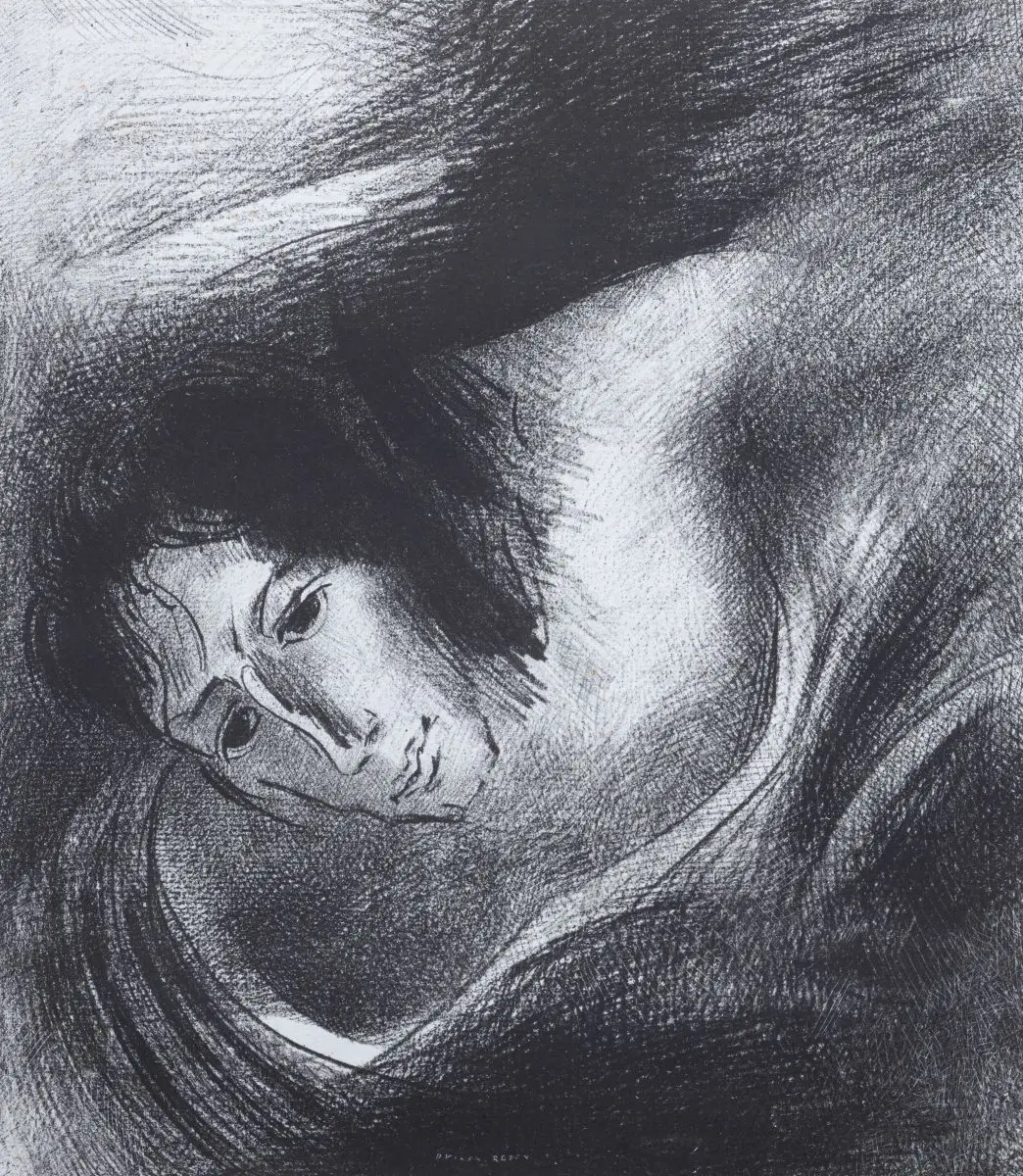 Et le Diable qui les Seduisait by Odilon Redon