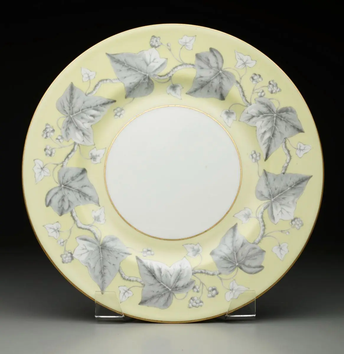"Lincoln" shape plate with "Josephine" pattern by Josiah Wedgwood and Sons