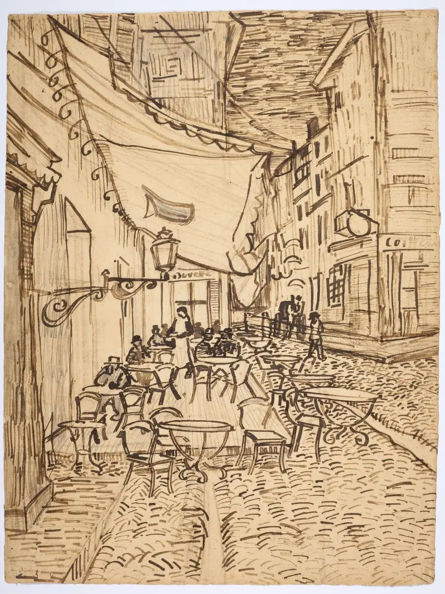 Café Terrace on the Place du Forum by Vincent van Gogh