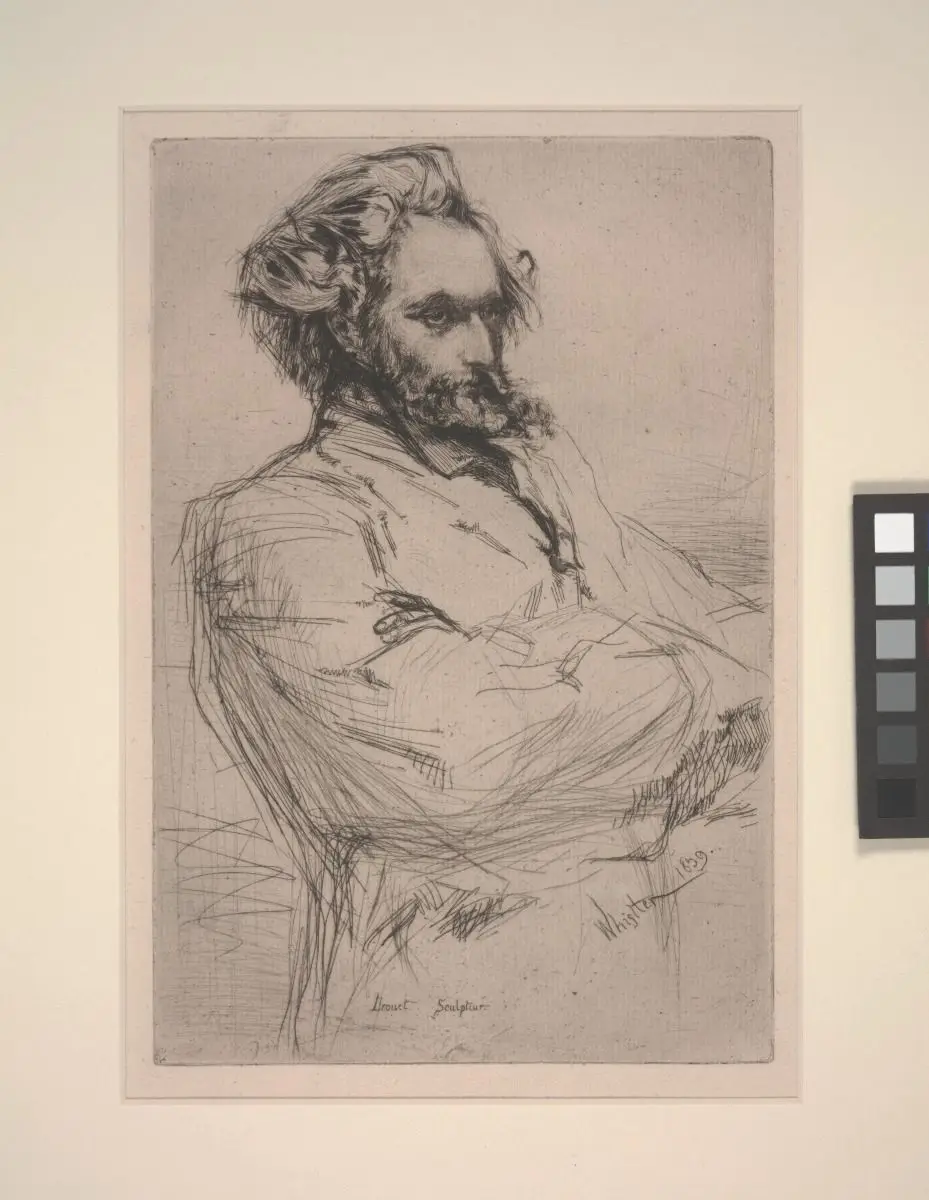 Portrait of Drouet by James Abbott McNeill Whistler