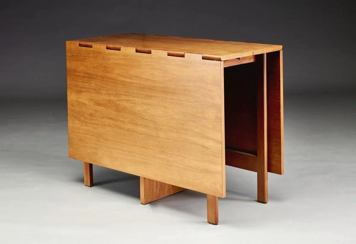 Drop-leaf dining table by George Nelson
