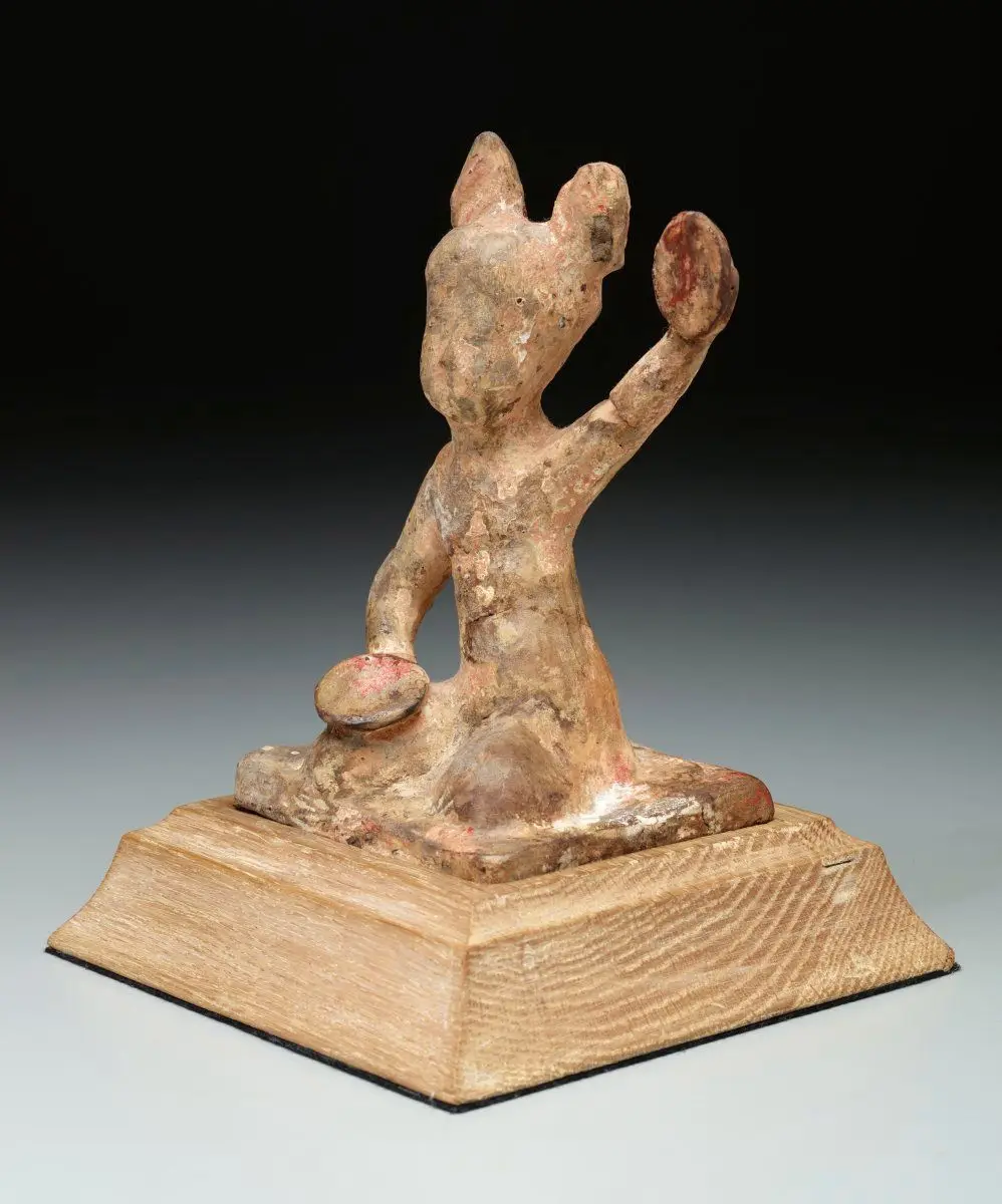 Ceramic Kneeling Figure by Unknown artist