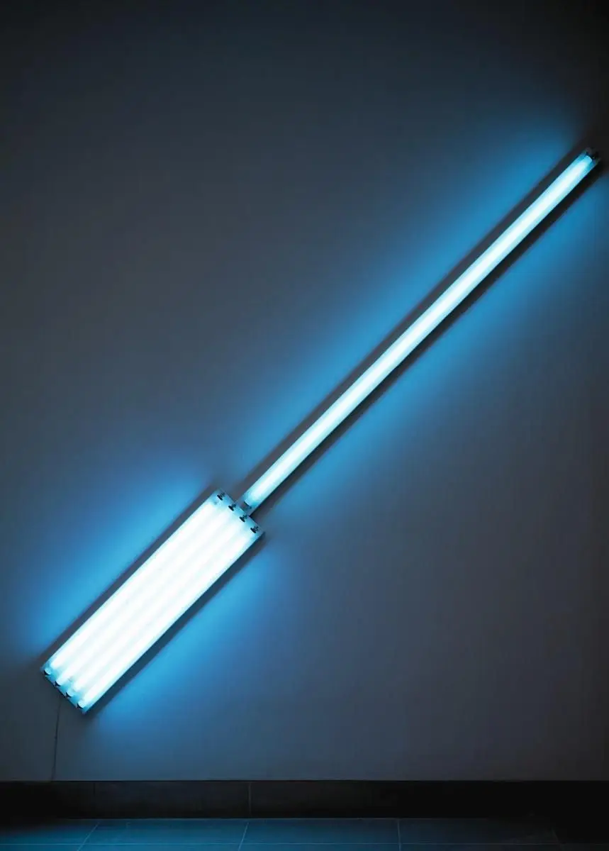 alternate diagonals of March 2, 1964 (to Don Judd) by Dan Flavin