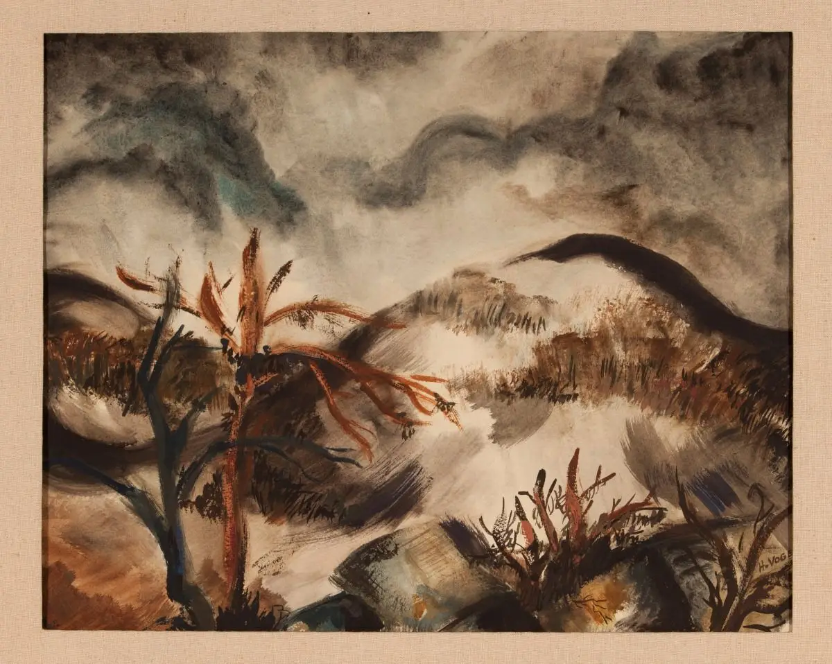 Landscape by Hildegarde Vogel (American, 0 - 0)