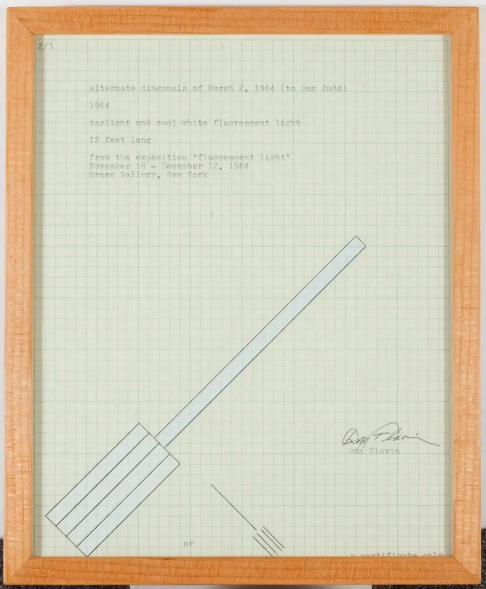 Untitled (Study for Fluorescent Tube Sculpture) by Dan Flavin