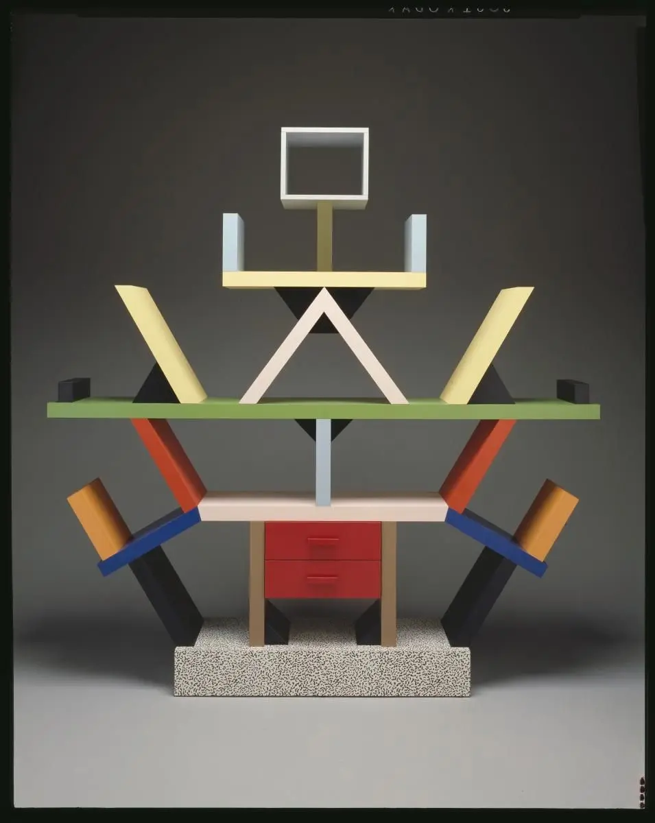 "Carlton" room divider by Ettore Sottsass Jr. (Italian (born Austria), 1917 - 2007); Memphis Milano