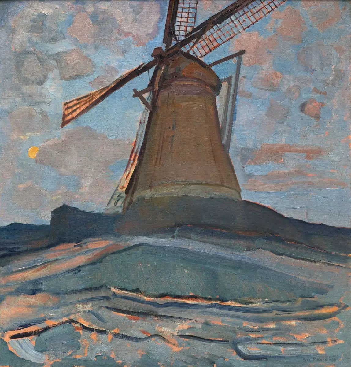 Windmill by Piet Mondrian