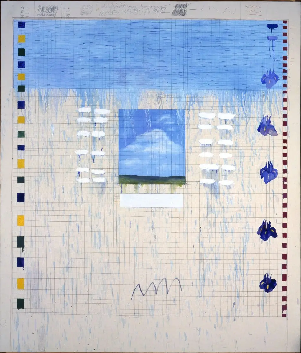The Four Directions of Time, No. 2, Entropy by Pat Steir