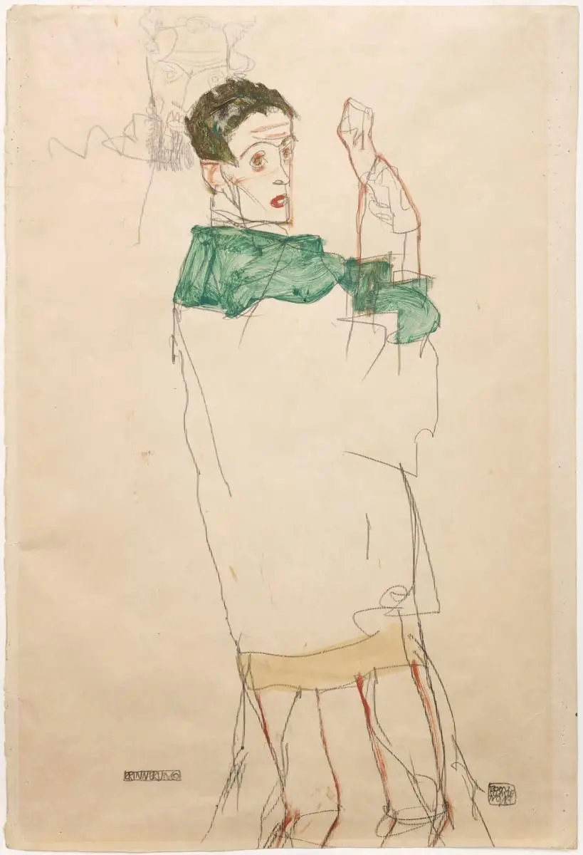 Recollection (Erinnerung) by Egon Schiele