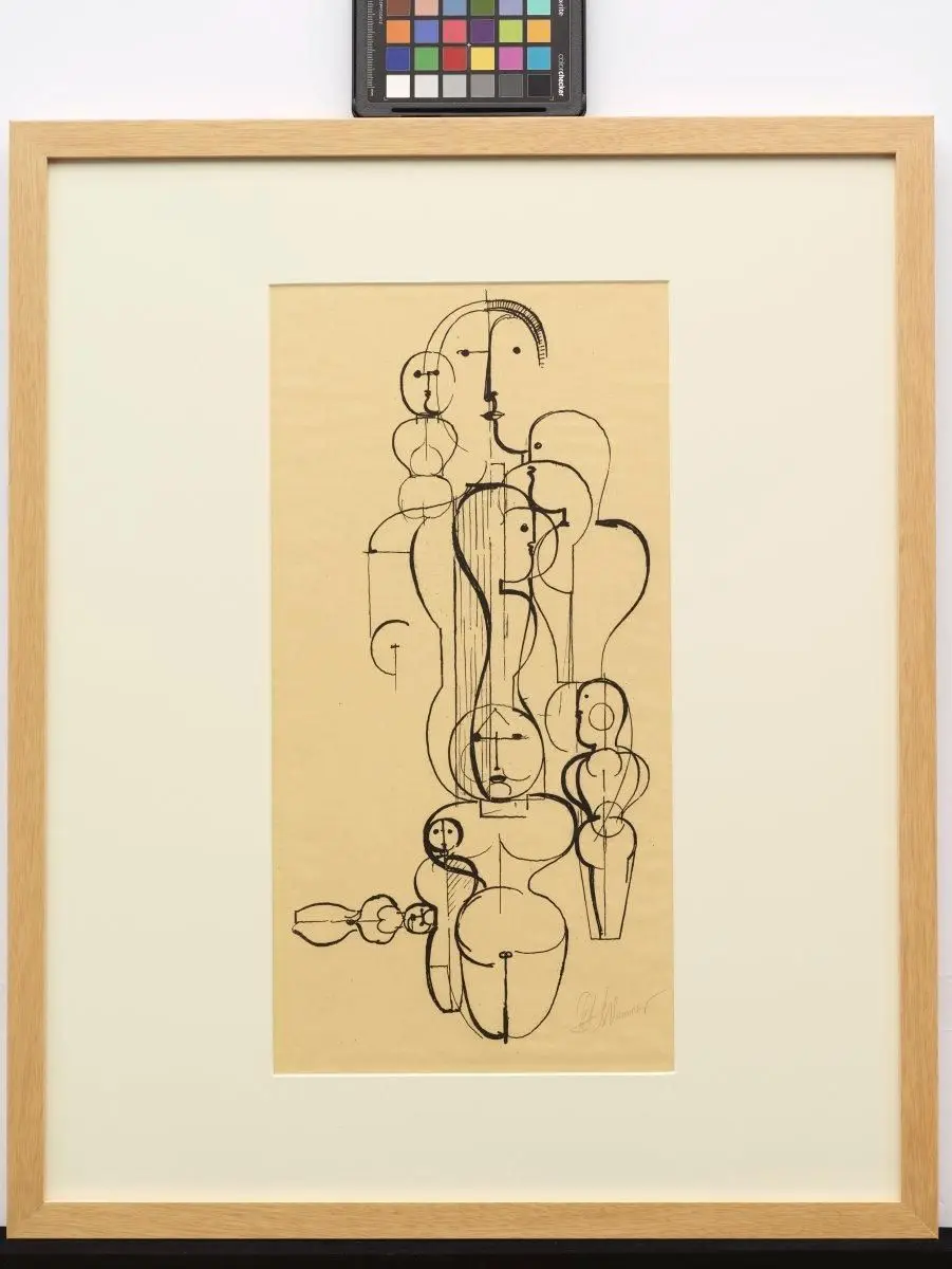 Figural Plan K 1 (Figurenplan K 1) by Oskar Schlemmer