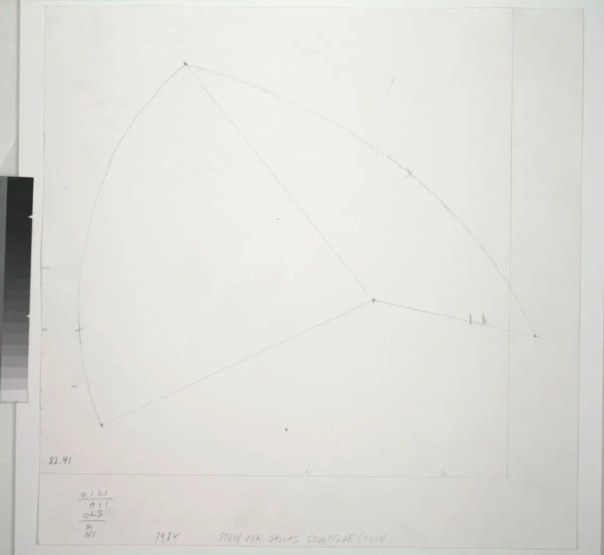 Study for Dallas Sculpture by Ellsworth Kelly