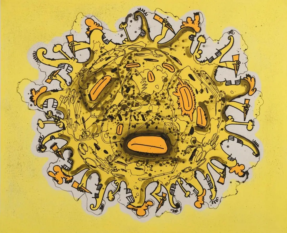 The Sun by Carroll Dunham