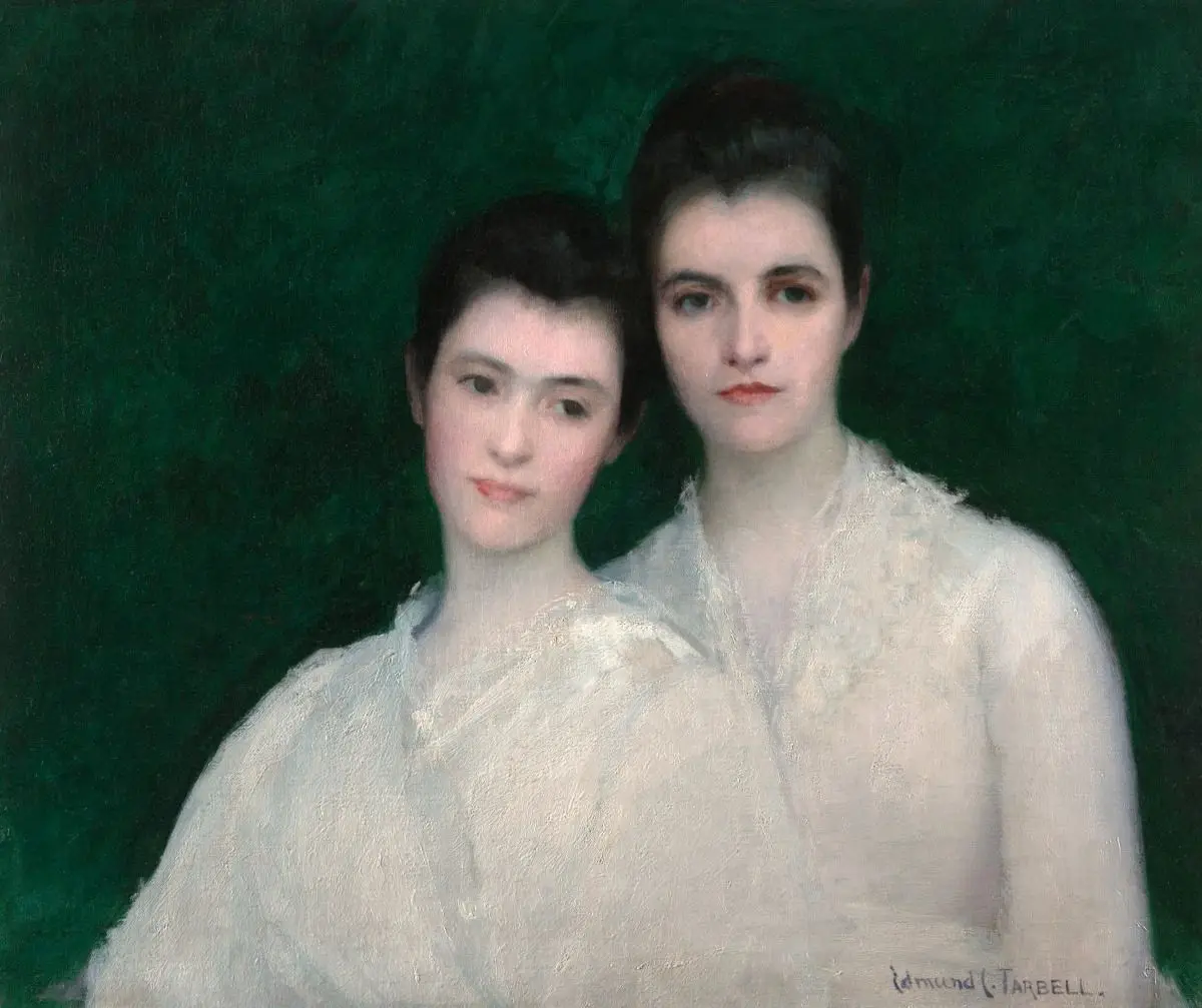 Emeline and Josephine Tarbell by Edmund Charles Tarbell