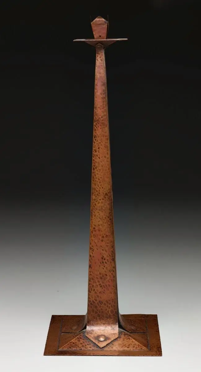 Candlestick by Gustav Stickley