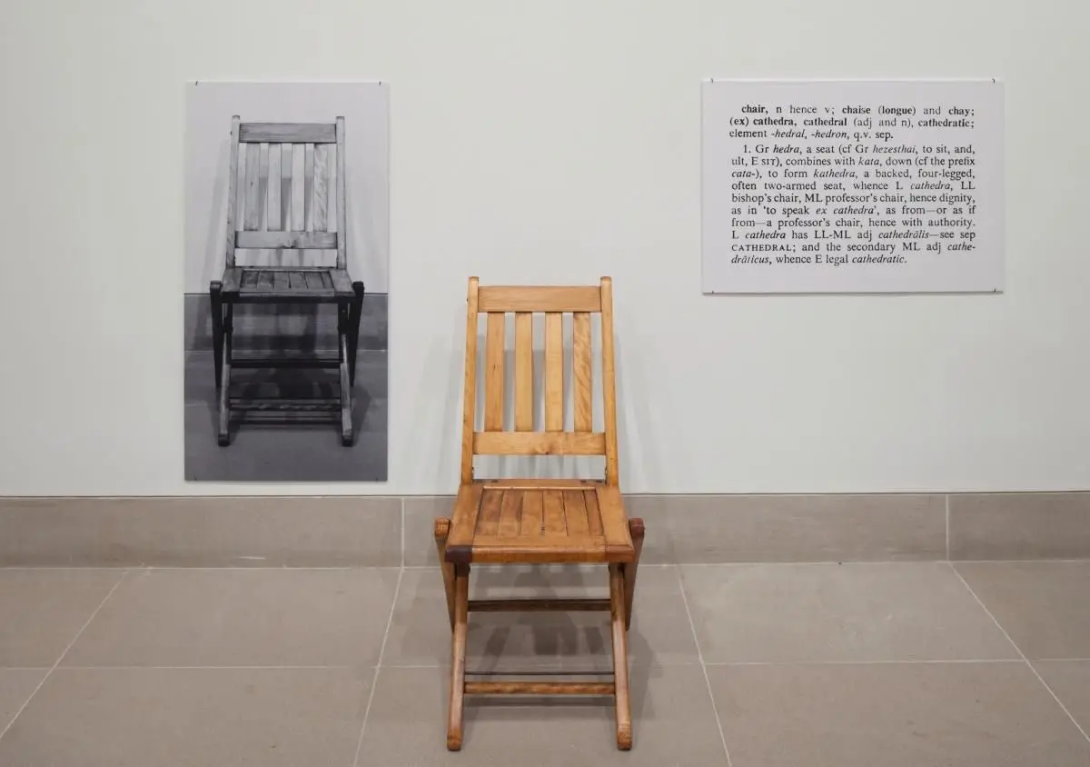 One and Three Chairs (Ety.) by Joseph Kosuth
