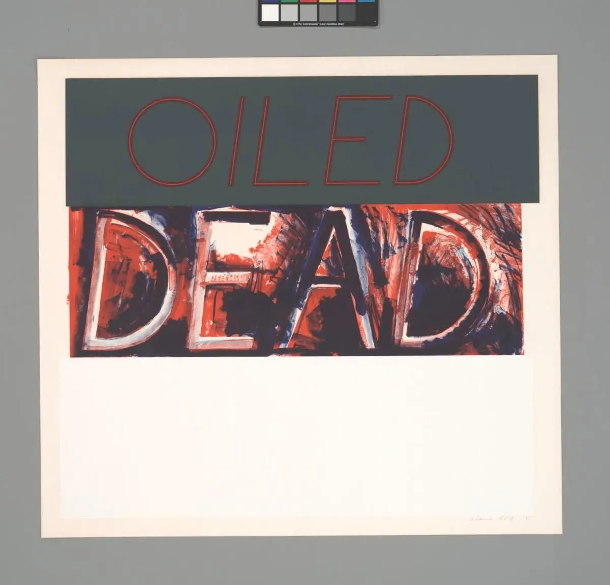 Oiled Dead (State) by Bruce Nauman