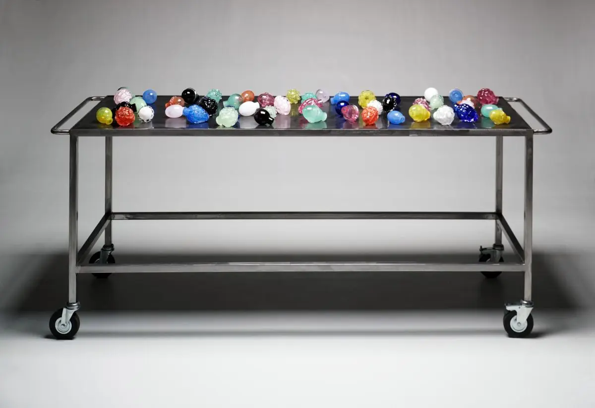 Nature morte aux grenades by Mona Hatoum