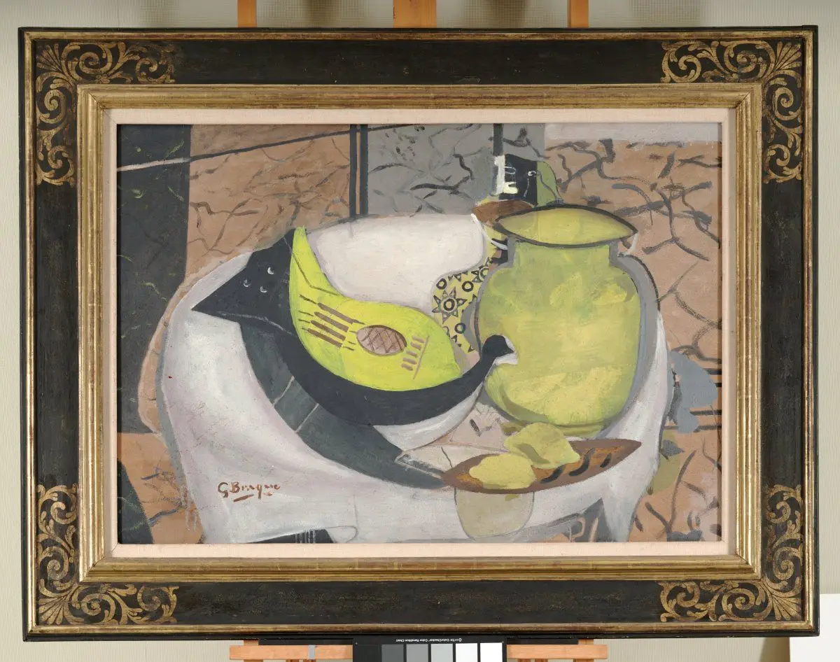 Still Life with Guitar by Georges Braque