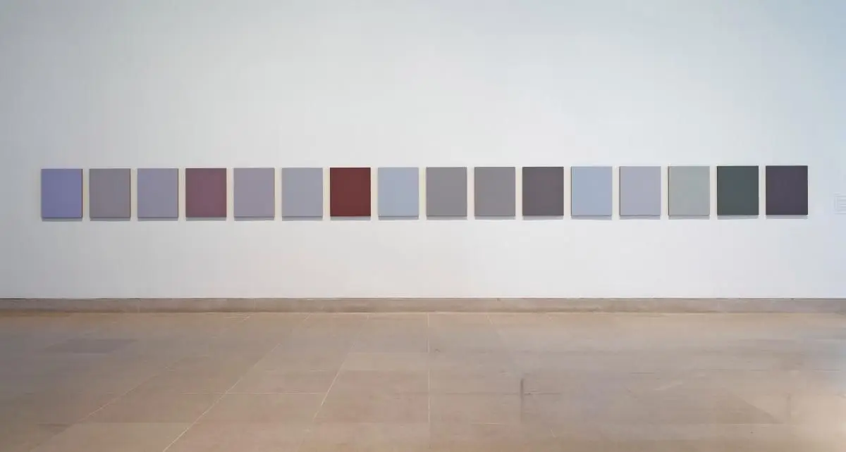Monochromes after Mondrian: 1-16 by Sherrie Levine