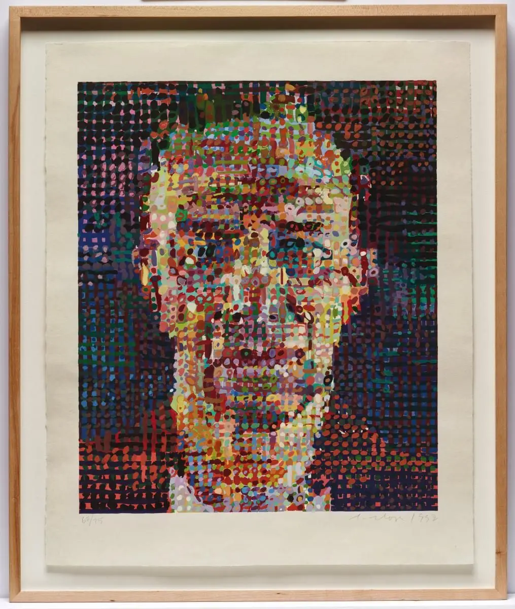 Portrait of Alex Katz by Chuck Close