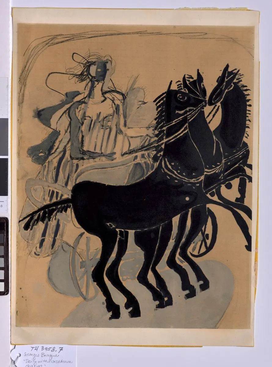 Chariot with Black Horses by Georges Braque