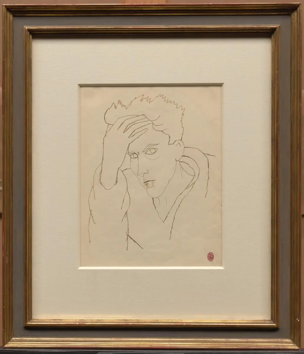 Self-Portrait - Project for "Le mystere de Jean l'Oiseleur" by Jean Cocteau