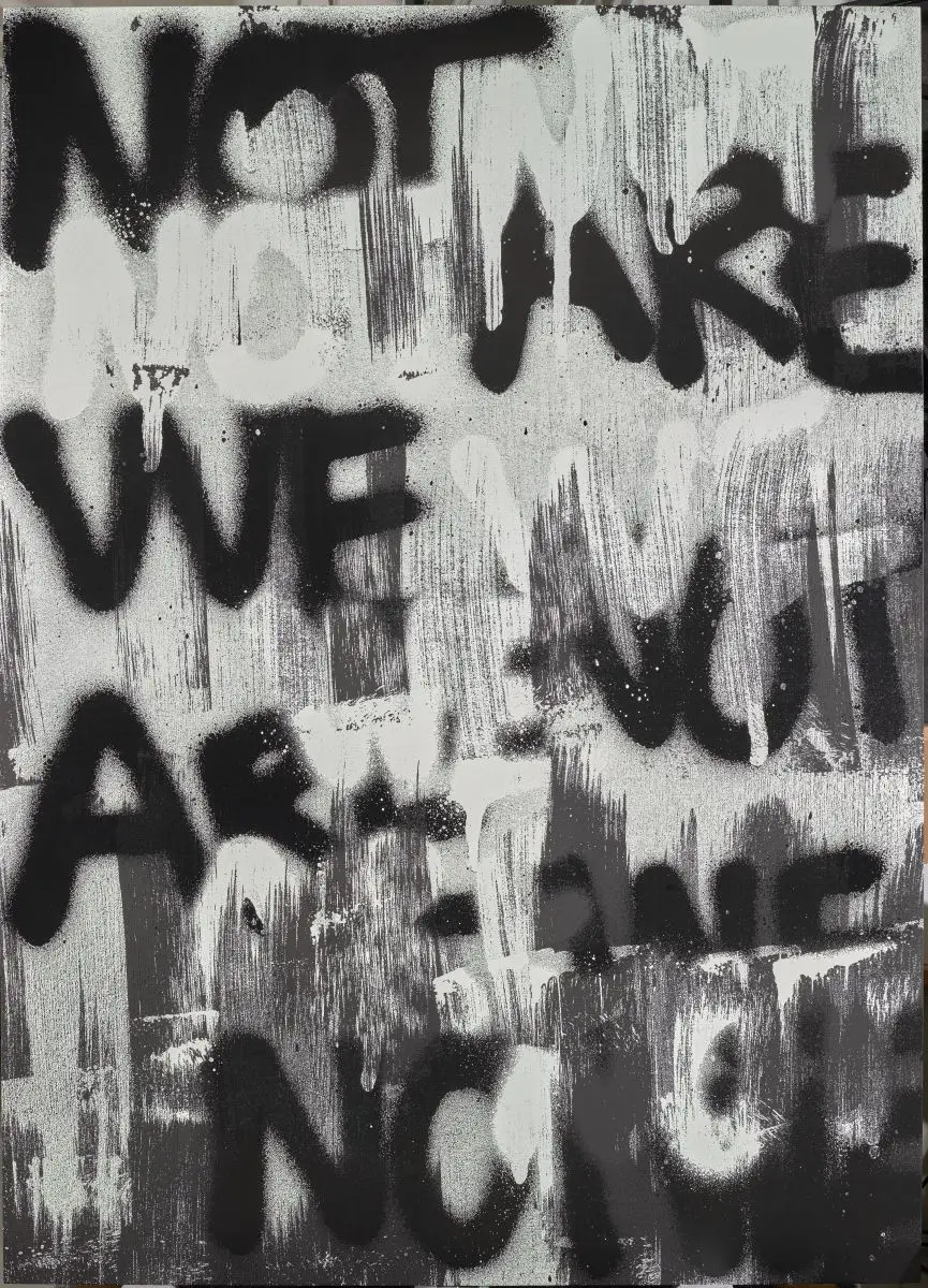 Untitled (WE ARE NOT) by Adam Pendleton