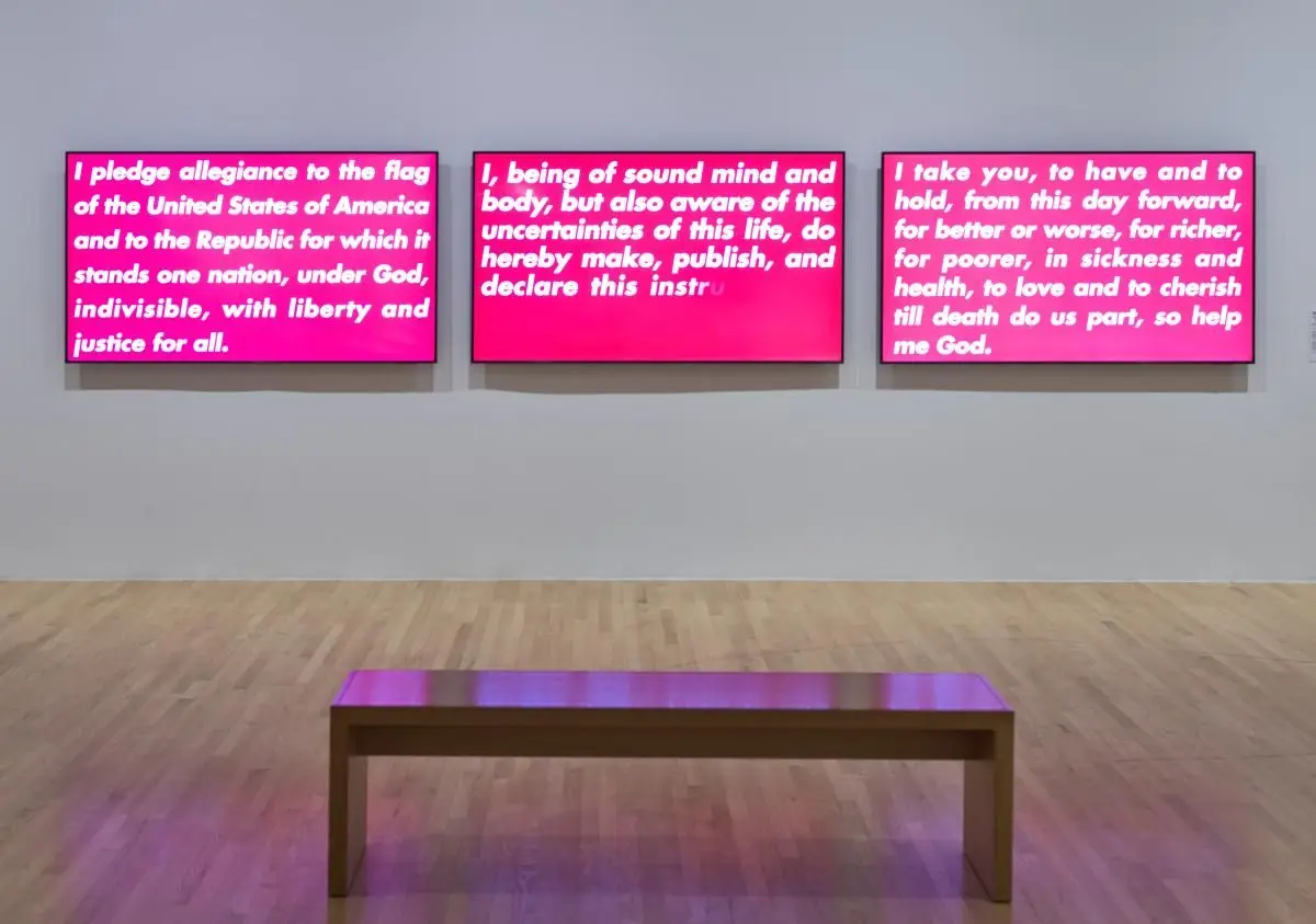 Pledge, Will, Vow by Barbara Kruger