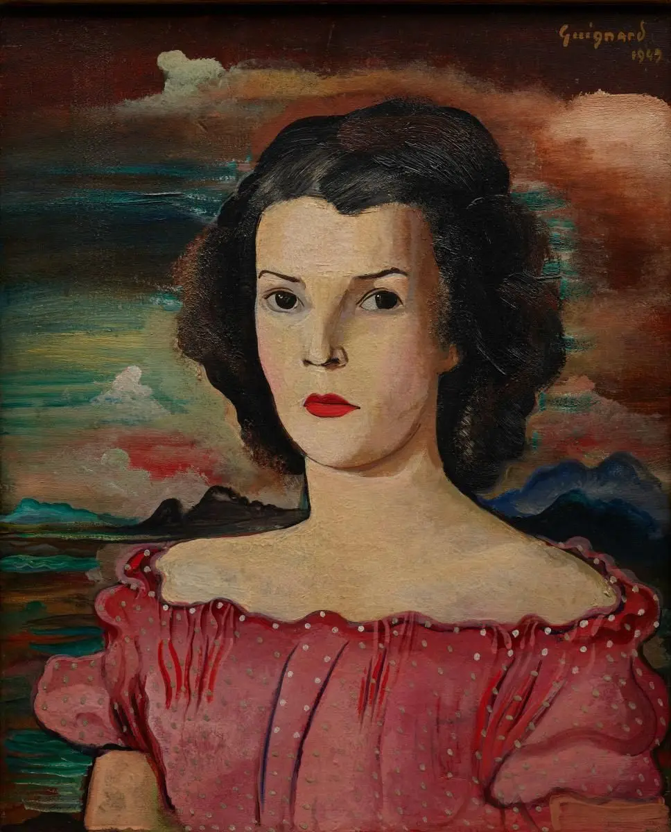 Portrait of Dona Maria Urbana Pelegrini (study) by Alberto da Veiga Guignard