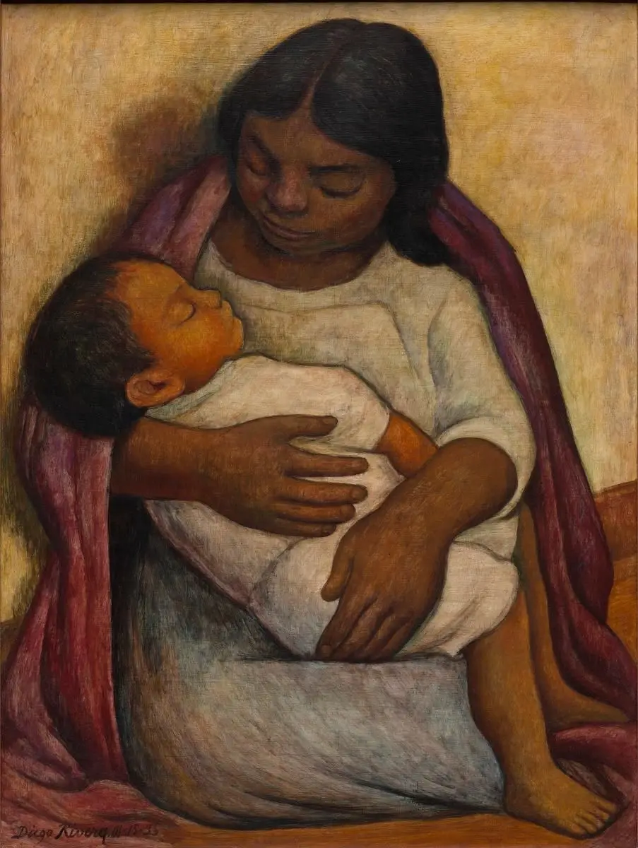 Delfina y Dimas by Diego Rivera