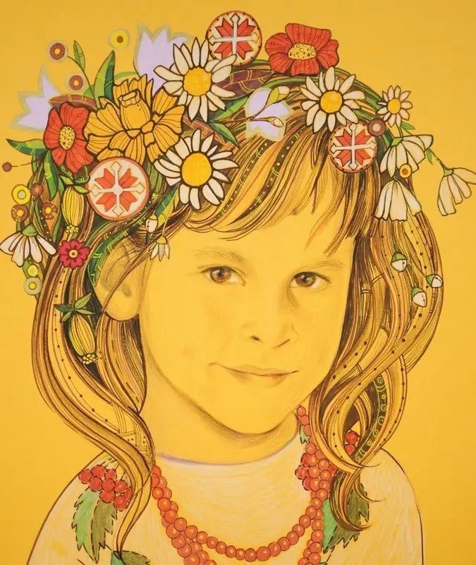 Woman Berehyni͡a - I͡Uli͡a by Cherevan, Tetiana