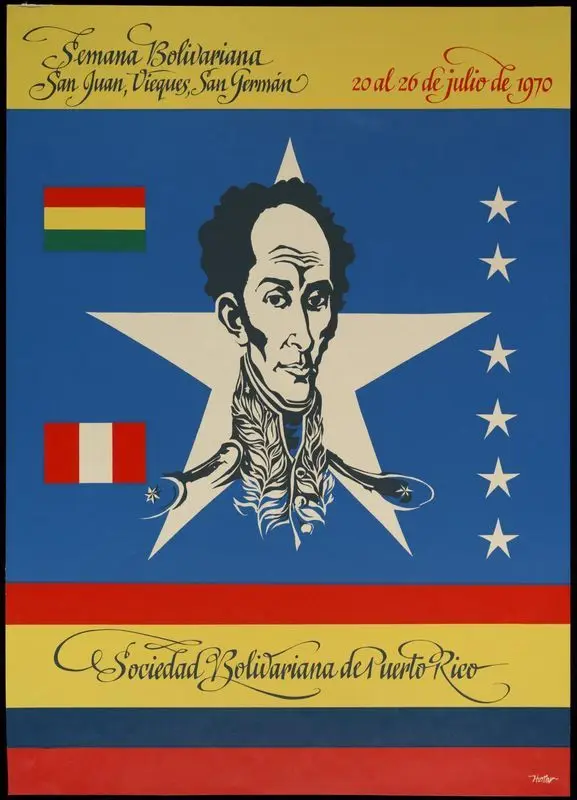 Semana Bolivariana, Sociedad Bolivariana del Puerto Rico. by Homar