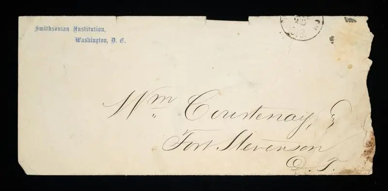 Acknowledgement of Donation of "Specimens of Natural History" to the Smithsonian Institution by Unknown artist