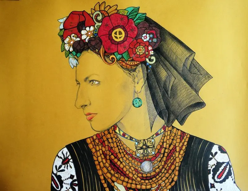 Woman Berehyni͡a - I͡Aryna Kvitka by Cherevan, Tetiana