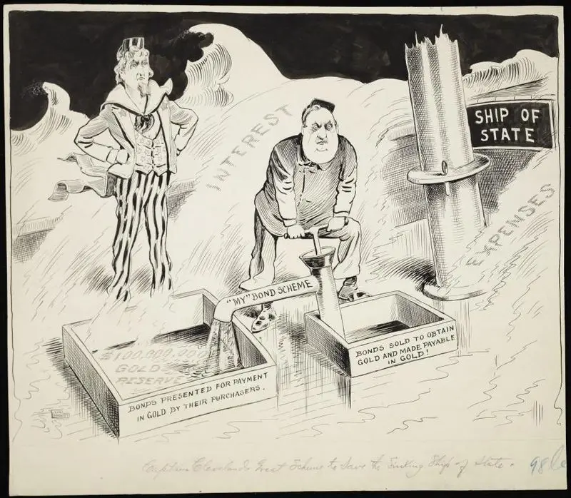 "Captain Cleveland's Great Scheme to Save the Sinking Ship of State" by Barrit, Leon