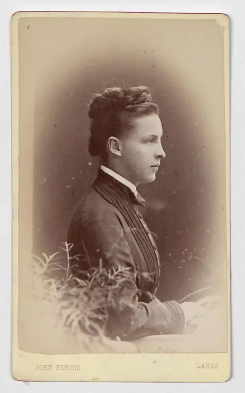 Portrait of a woman by Fergus, John, active ca. 1880-ca. 1889